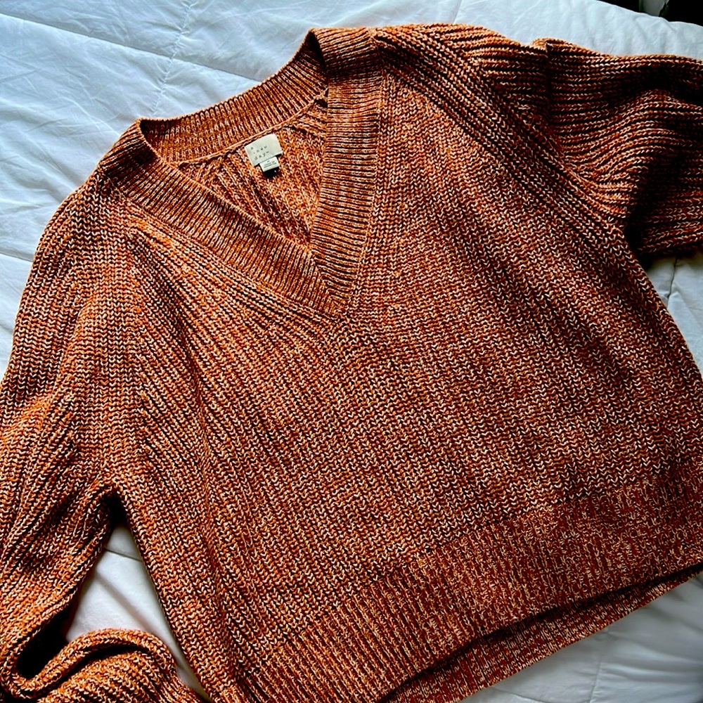 V Neck Knit Sweater